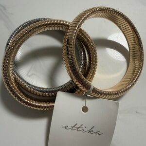 Flex Snake Chain Stretch Bracelet, Set of 3